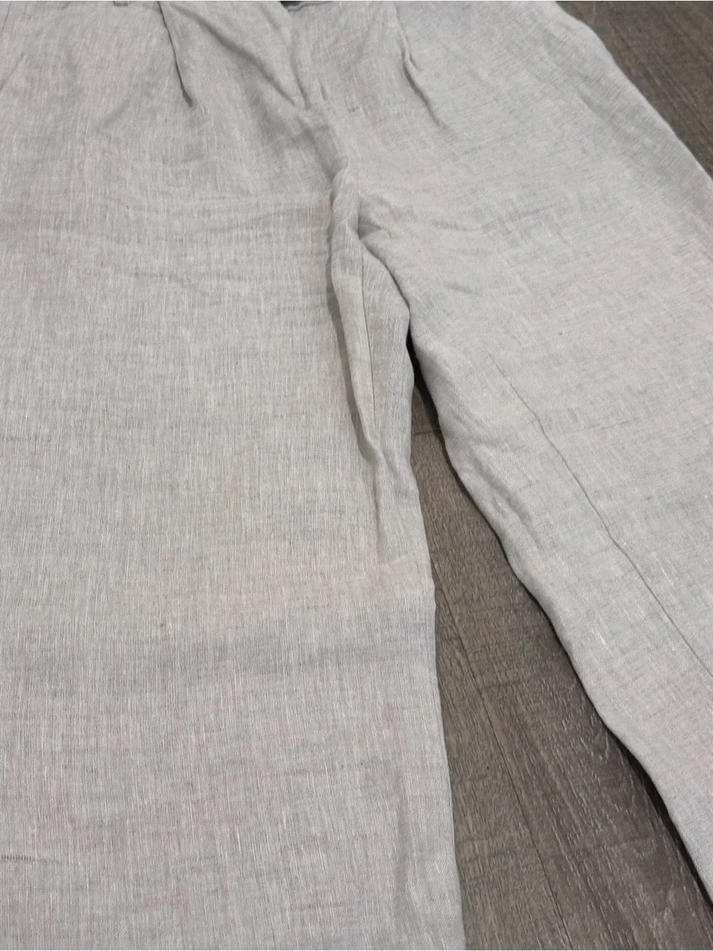 Banana Republic Women’s Beige Linen-Blend Chinos